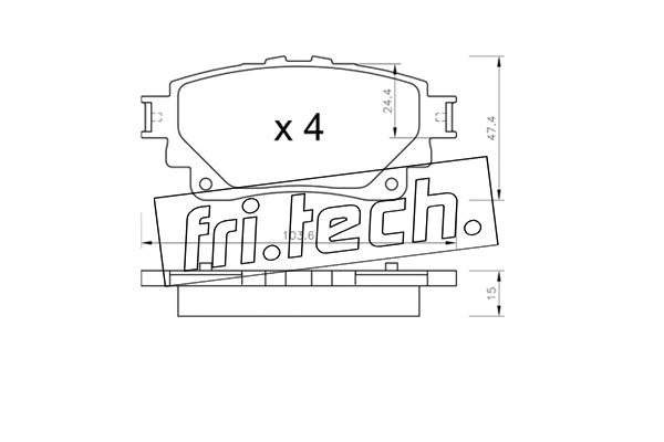 Brake Pad Set, disc brake (1290.0)