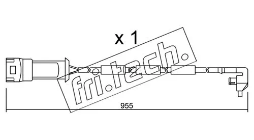 Warning Contact, brake pad wear (SU.091)