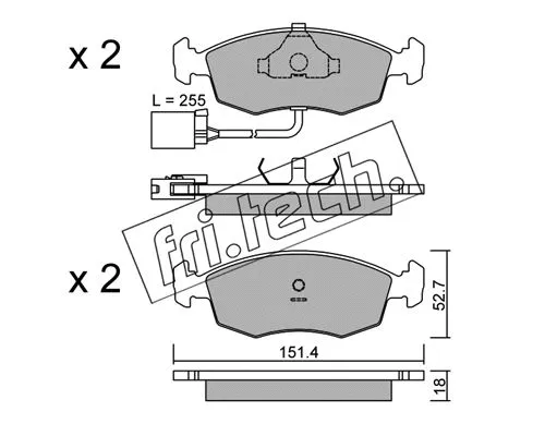 Brake Pad Set, disc brake (096.1)