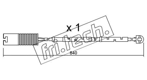 Warning Contact, brake pad wear (SU.123)