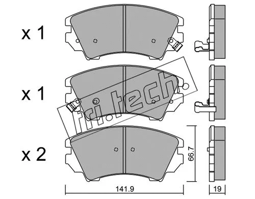 Brake Pad Set, disc brake (859.0)