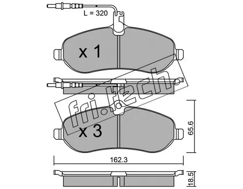 Brake Pad Set, disc brake (723.0)