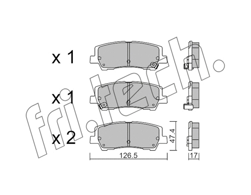 Brake Pad Set, disc brake (1184.0)