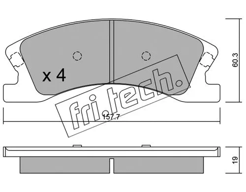 Brake Pad Set, disc brake (642.0)
