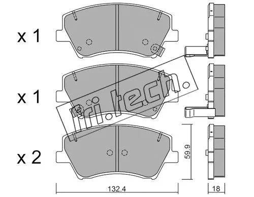 Brake Pad Set, disc brake (1092.0)
