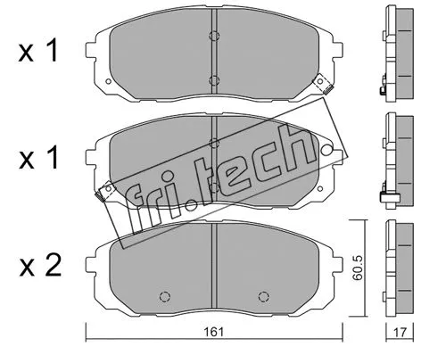 Brake Pad Set, disc brake (1097.0)