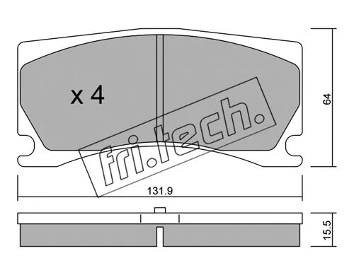Brake Pad Set, disc brake (1106.0)