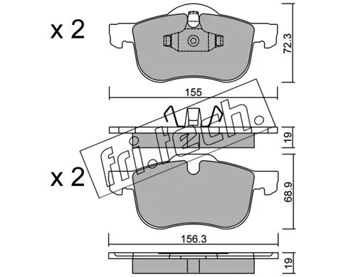 Brake Pad Set, disc brake (318.0)