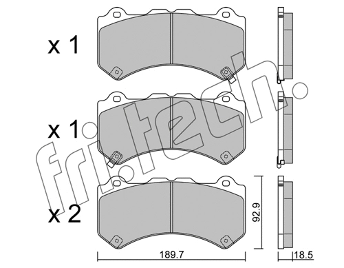 Brake Pad Set, disc brake (1156.0)