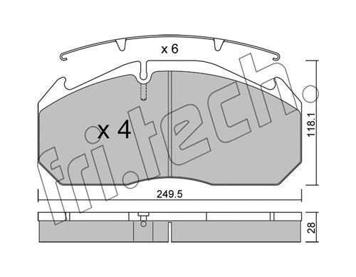 Brake Pad Set, disc brake (602.0)