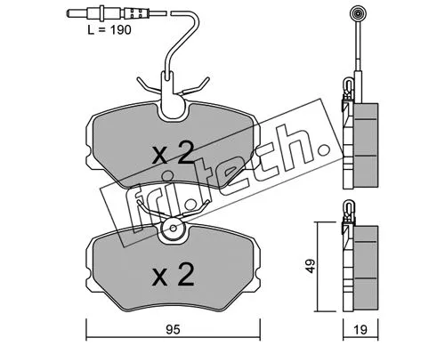 Brake Pad Set, disc brake (101.0)