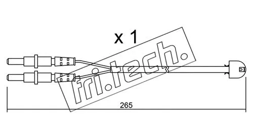 Warning Contact, brake pad wear (SU.053)