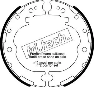 Brake Shoe Set, parking brake (1115.332)