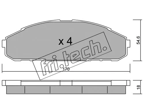 Brake Pad Set, disc brake (511.0)