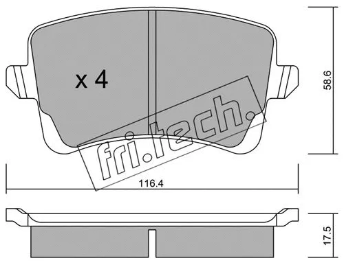 Brake Pad Set, disc brake (792.0)