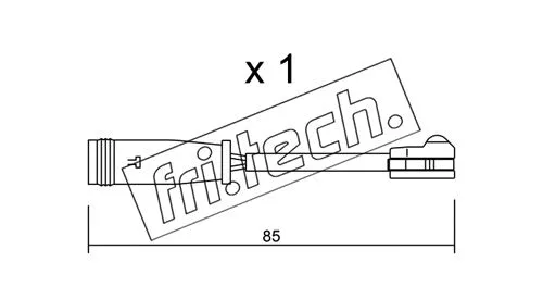 Warning Contact, brake pad wear (SU.314)