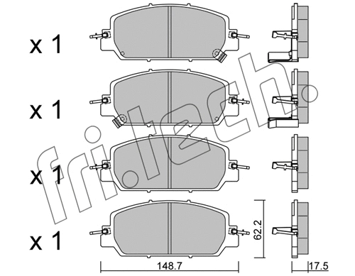 Brake Pad Set, disc brake (1153.0)