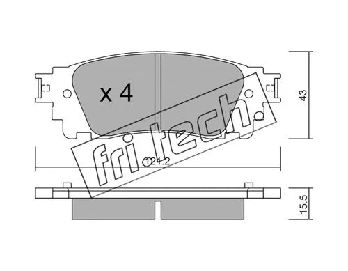 Brake Pad Set, disc brake (1065.0)