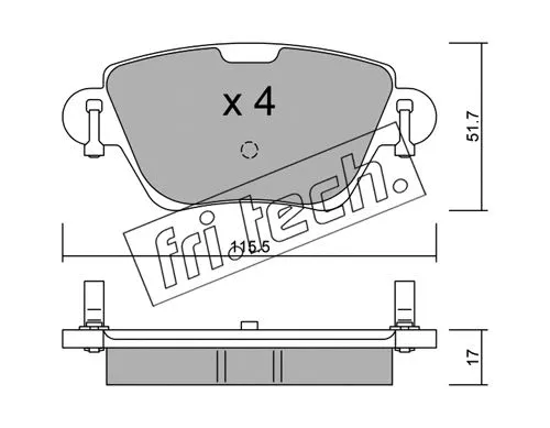 Brake Pad Set, disc brake (328.0)