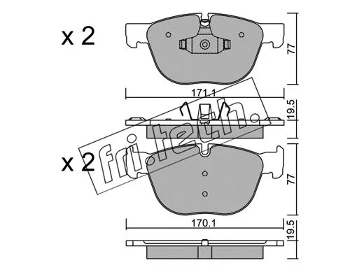 Brake Pad Set, disc brake (786.0)