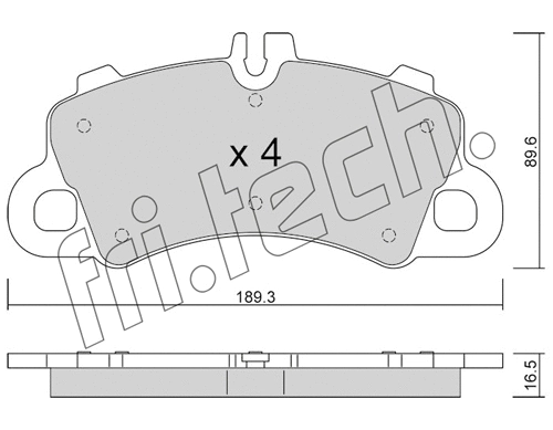 Brake Pad Set, disc brake (1259.0)