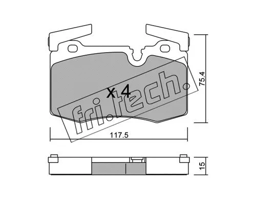 Brake Pad Set, disc brake (846.0)