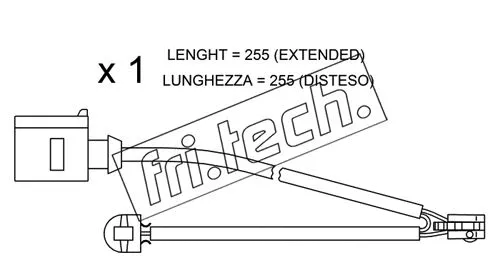 Warning Contact, brake pad wear (SU.218)