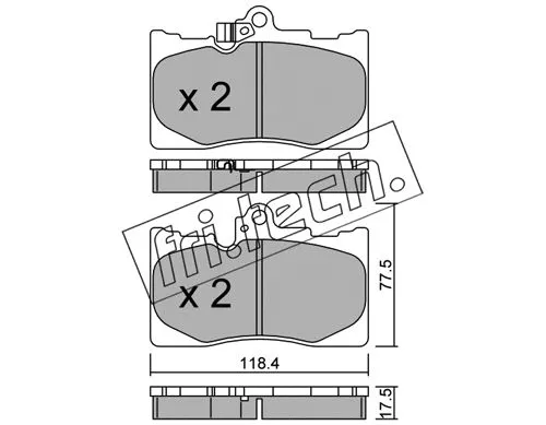 Brake Pad Set, disc brake (815.0)