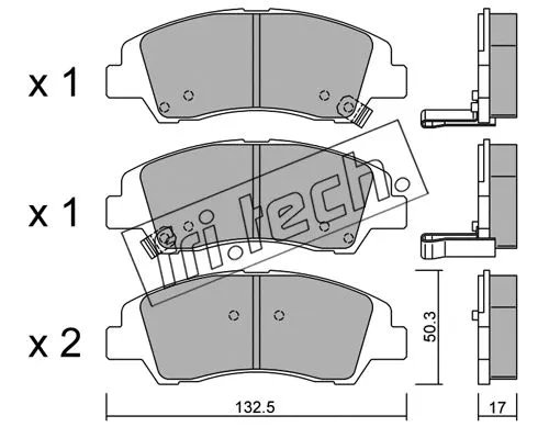 Brake Pad Set, disc brake (1091.0)