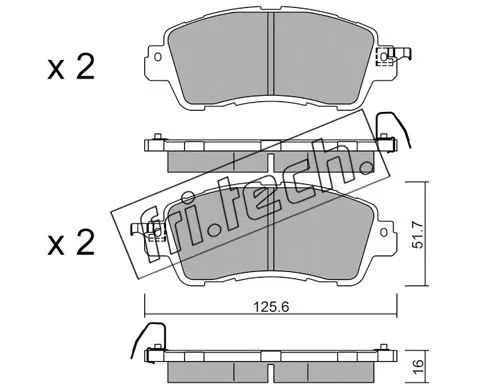Brake Pad Set, disc brake (1085.0)