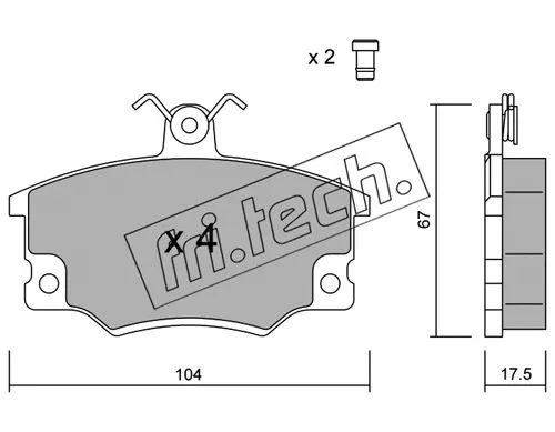 Brake Pad Set, disc brake (032.1)