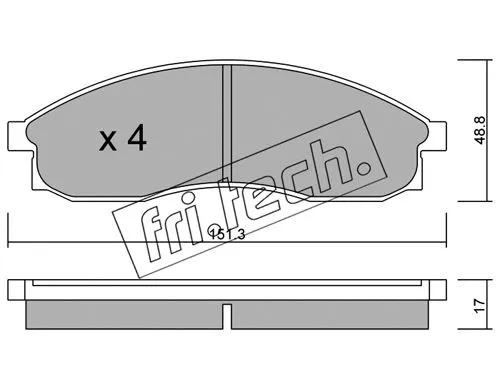Brake Pad Set, disc brake (756.0)