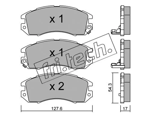 Brake Pad Set, disc brake (137.0)