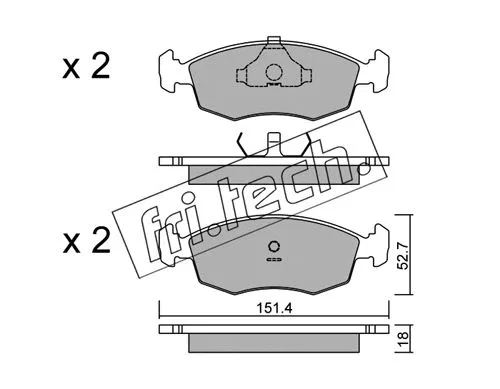 Brake Pad Set, disc brake (096.2)