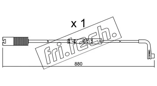 Warning Contact, brake pad wear (SU.207)