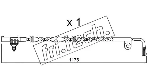 Warning Contact, brake pad wear (SU.228)