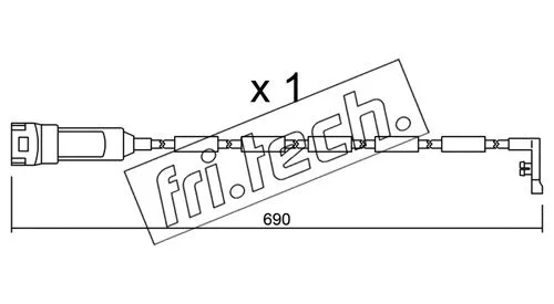 Warning Contact, brake pad wear (SU.108)