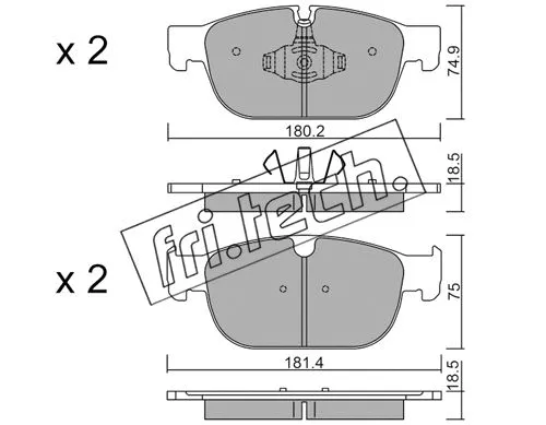 Brake Pad Set, disc brake (1120.0)