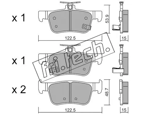 Brake Pad Set, disc brake (1131.0)