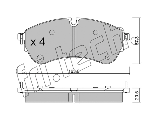 Brake Pad Set, disc brake (1173.0)