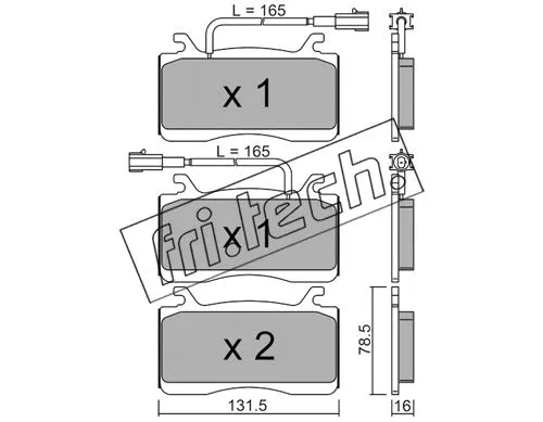 Brake Pad Set, disc brake (1141.0)