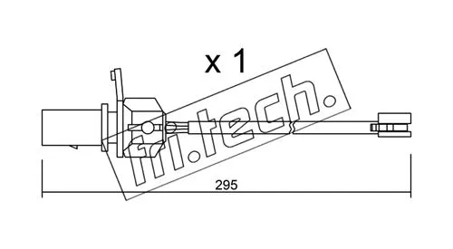 Warning Contact, brake pad wear (SU.331)