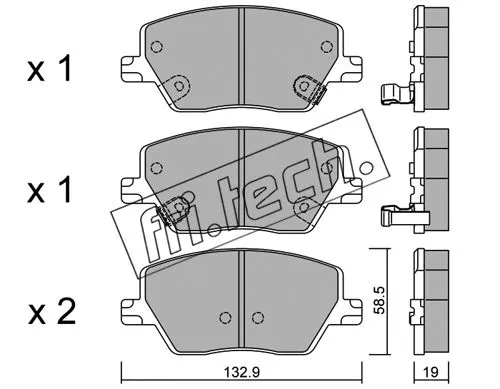 Brake Pad Set, disc brake (1103.0)