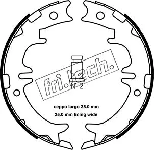 Brake Shoe Set, parking brake (1115.311)