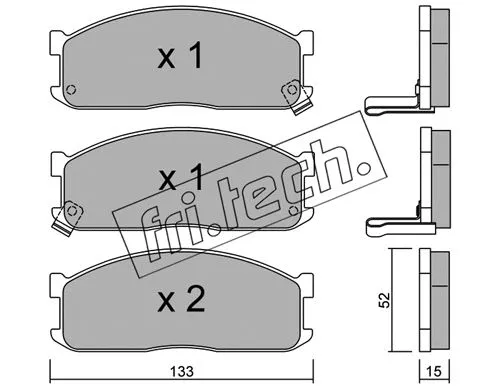Brake Pad Set, disc brake (241.1)