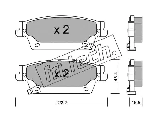 Brake Pad Set, disc brake (717.0)