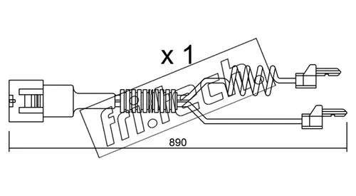 Warning Contact, brake pad wear (SU.103)