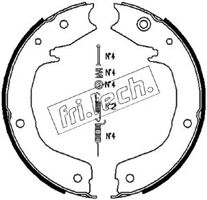 Brake Shoe Set, parking brake (1064.179K)