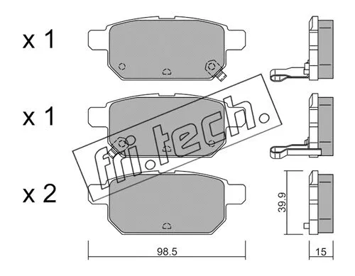 Brake Pad Set, disc brake (933.0)
