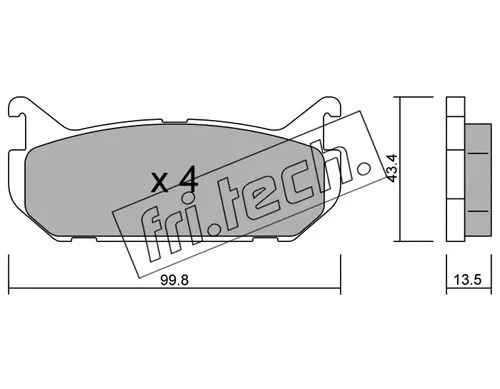 Brake Pad Set, disc brake (312.0)